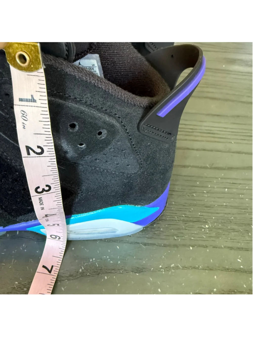Nike Air Jordan 6 Retro Aqua CT8529-004 Men’s Size 8.5 Black Purple 2023